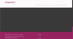 Desktop Screenshot of entspannbar.com